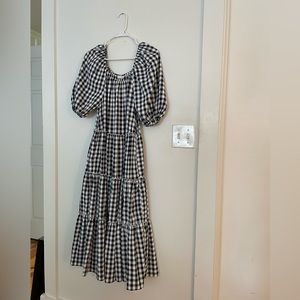 Gingham Midi Dress